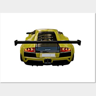 Murciélago GT Cartoon Posters and Art